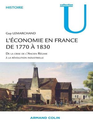 cover image of L'économie en France de 1770 à 1830
